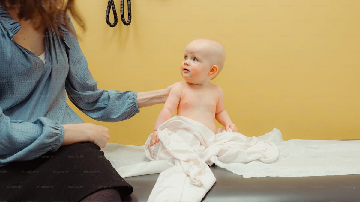 Ouder bespreekt zorgkeuzes voor baby of kind met een zorgverlener