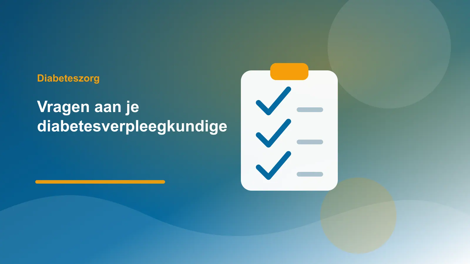 Patient bespreekt vragenlijst met diabetesverpleegkundige