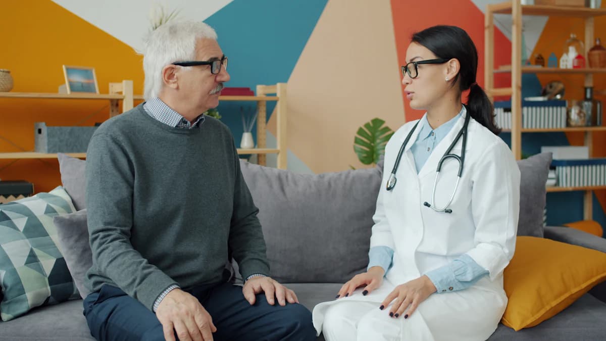 Patient bespreekt autorijden en geheugenproblemen met arts