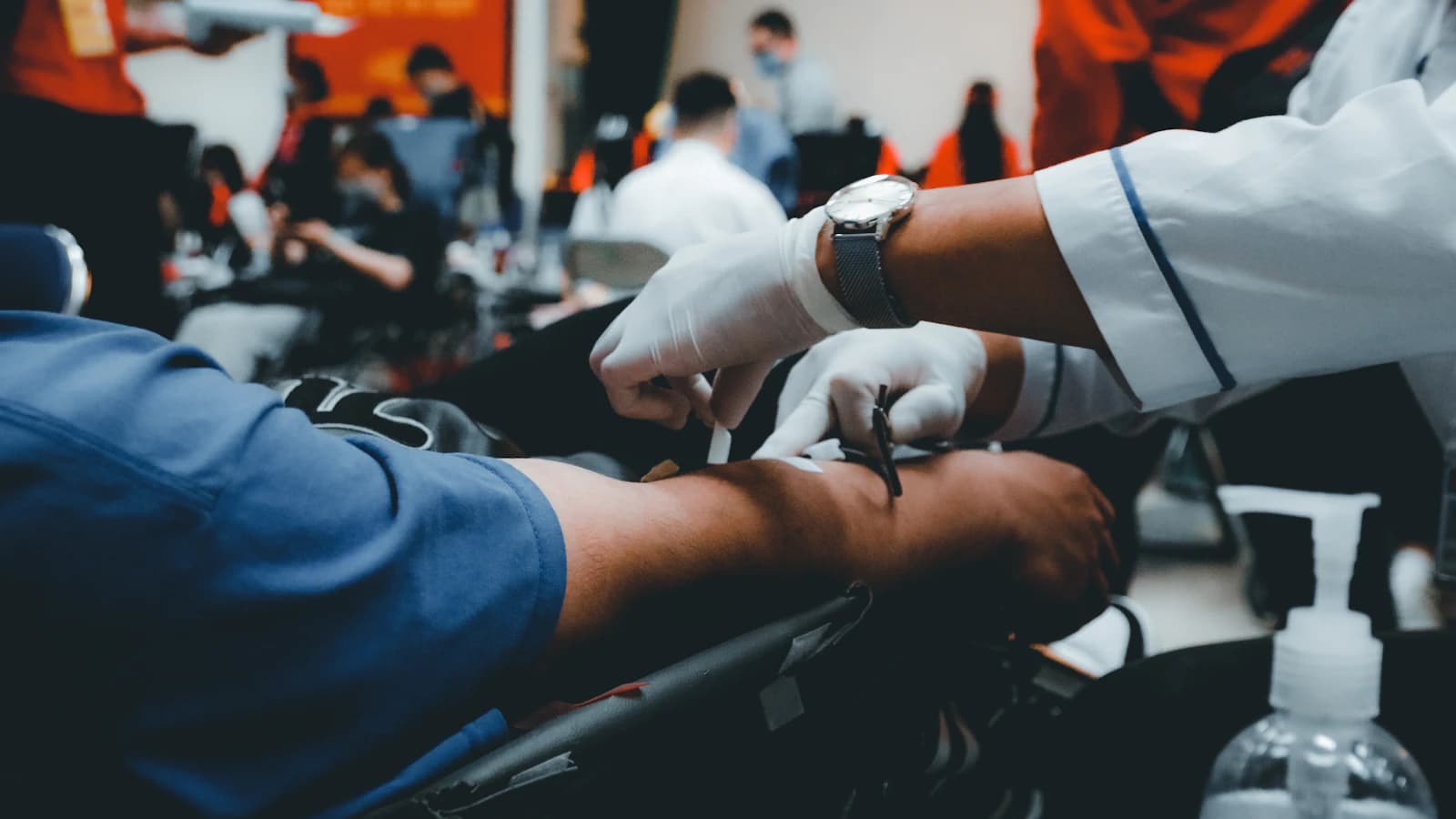 Eerste plasma donatie voorbereiden